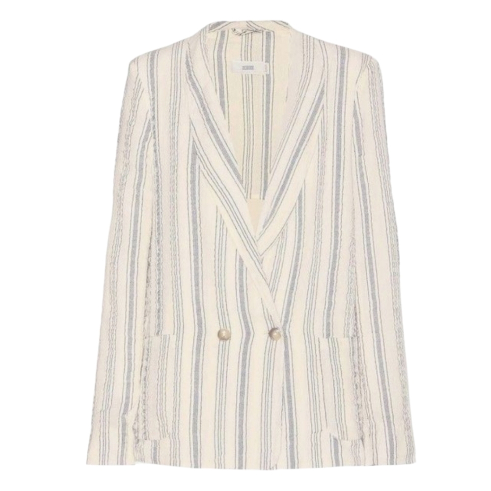 NWOT‎ CLOSED Stripe Cotton Blazer Jacket Coat Large